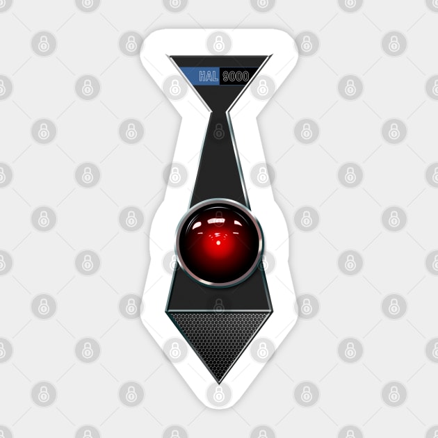 Hal 9000 Tie Sticker by synaptyx